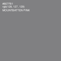#807F81 - Mountbatten Pink Color Image